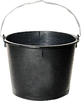 Produktbild von Baueimer Polyeth.-Regen. hohe Form, schwarz 10 l