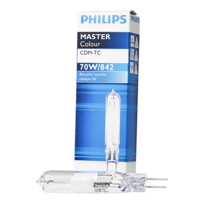 Produktbild von Philips 21275715 Halogen-Metalldampflampe MasterC CDM-TC - 70W 842 G8.5 1CT/12