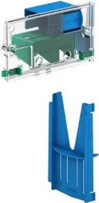 Produktbild von MEPA 421910 Einwurfschacht WC-Tabs, grünblau für UP-Spülkästen Reinigungsschacht