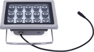 Produktbild von 45°LED IR Infrarot 15 IR LED Licht 12V für CCTV Überwachungs IR LED Sicherheit Lampe Nachtsichtlicht Beleuchtungslampe