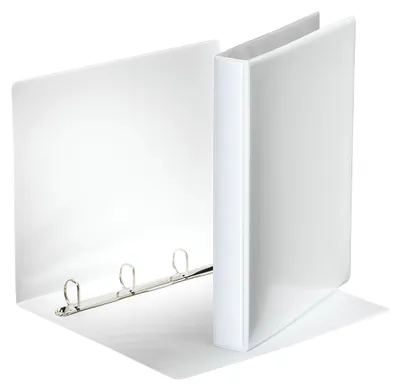 Image de Esselte 49702 Ringbuch Präsentation, mit Taschen, A4, PP, 4 Ringe, 25 mm, weiß