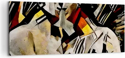 Produktbild von Bild auf Leinwand - Leinwandbild - Skulptur modern - 120x50cm - Wand Bild - Wanddeko - Wandbilder - Leinwanddruck - Bilder - Kunstdruck - Wanddekoration - Leinwand bilder - Wandkunst - AB120x50-3494