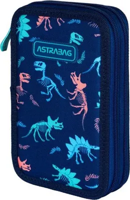 Produktbild von AstraBAG DINOSAUR Doppeldecker-Federtasche, AC2, 503024059