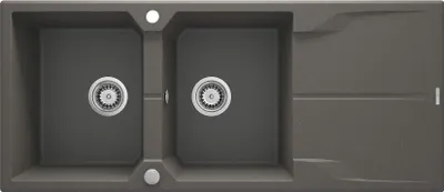Obrázok produktu pre 2-bowl granite sink with drainer