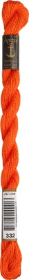 Produktbild von Anchor Perlgarn Stärke 5 4585000-00332 korallenrot Stickgarn, 100 % Baumwolle, 5g Strängchen