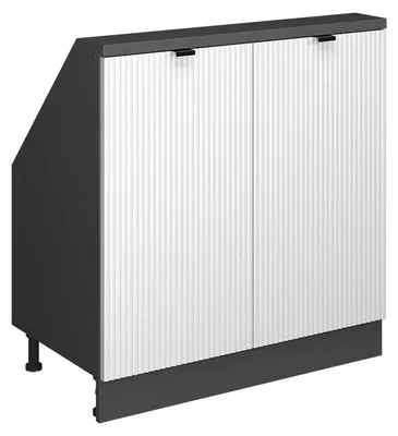 Obrázok produktu pre Šikmá skriňa Vicco Rion Biele zvlnenie 80 x 81.6 cm s 2 dverami, Model 59735