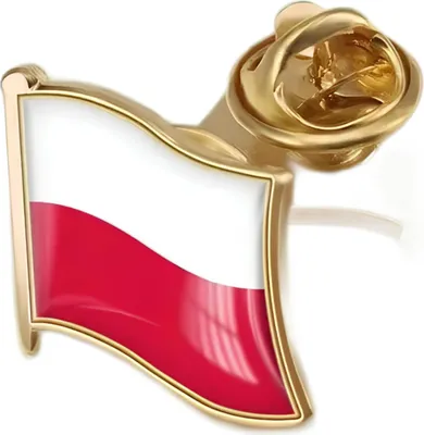 Zdjęcie produktu dla Przypinka POLSKA Przypinka Flaga Polski 19x18mm metalowa patriotyczna broszka flaga