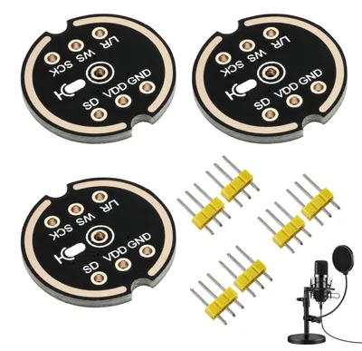 3x INMP441 MEMS-Mikrofonmodul, I2S 24 Bit, omnidirektional