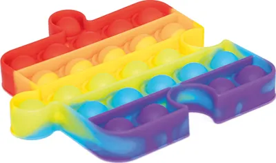 Obrázek produktu pro Hračka Bubble Pop Push Pop Rainbow Puzzle Piece