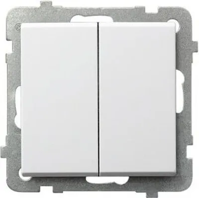 Immagine prodotto di Doppio pulsante bianco Ospel Sonata ŁP-17R/m/00