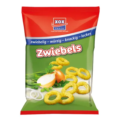 Produktbild von XOX Zwiebels pikante Zwiebelringe mit würzigem Kräuteraroma 100g