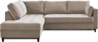 Produktbild von Lisa Design ANNA, Ecksofa mit Schlaffunktion, 5-Sitzer, moderner Stil, links , Beige