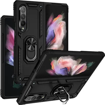 Produktbild von Outdoor Schutz Hülle für Samsung Galaxy Z Fold 5 Armor Case Cover Handyhülle Bumper Panzerhülle Schwarz
