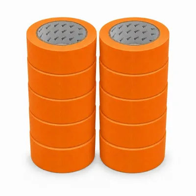 Produktbild von ARLI 10x Kreppband Goldband 50 mm x 50m Acrylat Abdeckbänder ECO für Maler und Lackierer