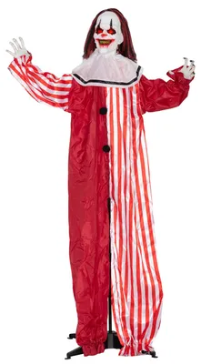 Productafbeelding van 165 cm Halloween decoratie Halloween clown met LED-verlichting, geluidsfunctie en lichaamseffect
