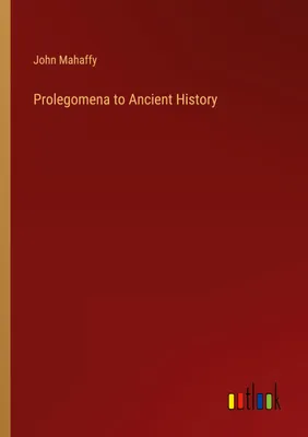 Produktbild von Prolegomena to Ancient History