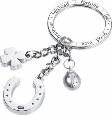 Produktbild von TROIKA KR16-11/CH, Schlüsselanhänger, Silber, 44 mm, 4 mm, 1 Stück(e)