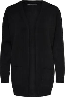 Produktbild von ONLY 15174274, Cardigan, Erwachsener, Weiblich, Schwarz, XL, Machine wash half load short spin cycle at 30°C Do not bleach Do not tumble dry Low temp. iron....