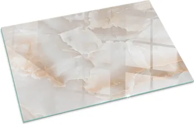 Produktbild von Naturstein-Muster – Glasbodenplatte für – Kaminofen – Kaminplatte Glas – Schutzglas – Funkenschutzplatte –Glasbodenplatte Feuerfeste – Hitzeschutzplatte – Bodenschutz aus Glas – 100x70 cm