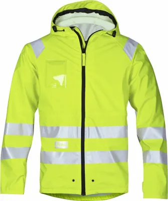 Produktbild von Snickers Workwear 8233 High-Vis PolyurethanRegenjacke, Klasse 3-signalgelb 6600-L