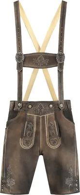 Produktbild von Lederhose Deluxe Leder Kort Antiek Zandgrijs 48