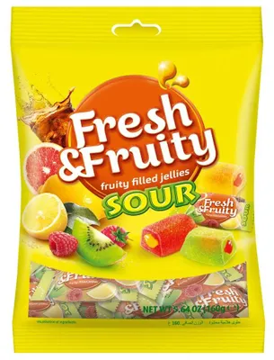 Produktbild von Wawel FRESH & FRUITY SOUR Geleebonbons 160g