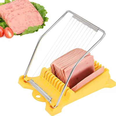 Produktbild von Mittagessen Fleisch Eierschneider Edelstahl Multifunktionale Lebensmittel Bananen Käse Erdbeerschneider Küchenhelfer,