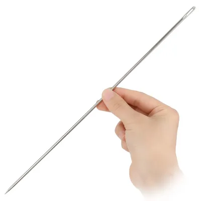 Nähnadel-Set 30,5 cm, Edelstahl, großes Öhr, für Leder, Polster, DIY