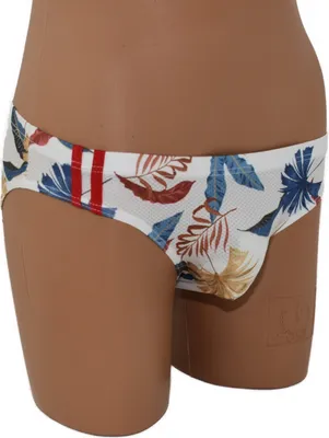 Produktbild von Atmungsaktiver Herrenslip aus 100% Nylon in Weiß, Größe L