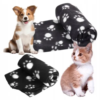 Produktbild von Nobleza Hund Katze Haustier Decke weiche warme Fleecedecke 120x100cm