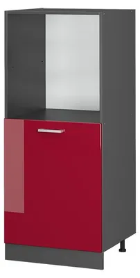 Produktbild von Herdumbauschrank Vicco R-Line Rot Hochglanz 60 cm, Model 37843