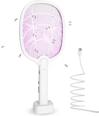 Produktbild von Elektrische Fliegenvernichter – Insektenlampe – Schädlingsbekämpfung – Mit UV-Licht – 43,8 cm – Schwarz