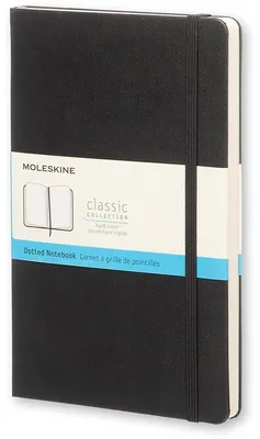 Obrázek produktu pro Moleskine Classic, Jednobarevný, Černá, 240 listy, 70 g/m², Tečkovaný papír, Pevná vazba