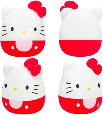 Produktbild von Squishmallows Plüschtier Maskottchen Katze Hello Kitty 20 cm