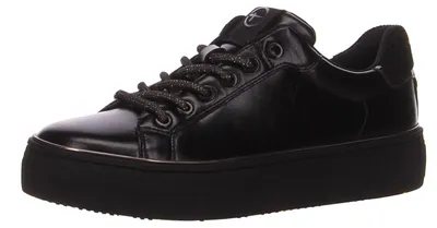 Image de Chaussures basses de sport Tamaris à semelle moulée mode en noir, taille 38