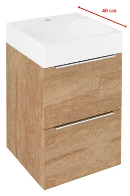 Produktbild von Sapho EMONA Unterschrank 39,4x55x39cm, Eiche alabama
