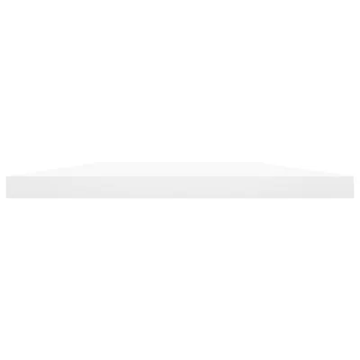 A white shelf against a white background.