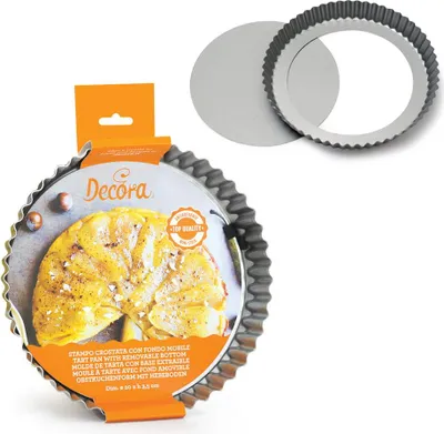 Immagine prodotto di Stampo per crostata in metallo per mazurka 25 cm NON STICK