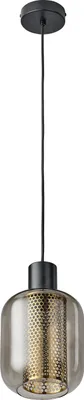 Produktbild von OSRAM Decor Firefly Pendant E27 Pendelleuchte, 170mm, Schwarz, Metall/Glas, Industrial Style, Textilkabel