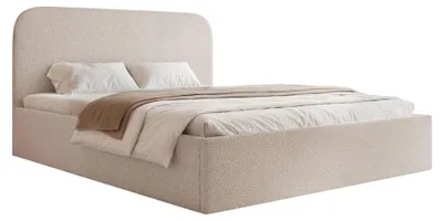 Produktbild von Selsey Sonvivo - Polsterbett 140x200 mit Bettkasten, Bouclé, greige