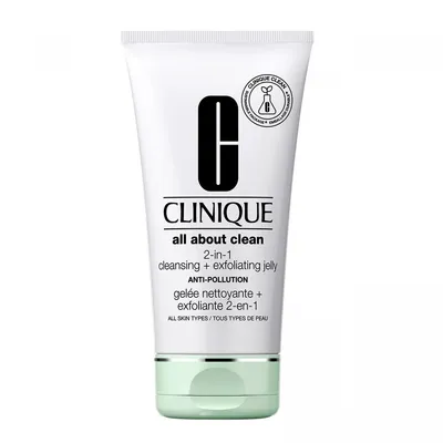 Zdjęcie produktu dla Clinique All About Clean 2-in-1 Cleansing + Exfoliating Jelly 2w1 150ml