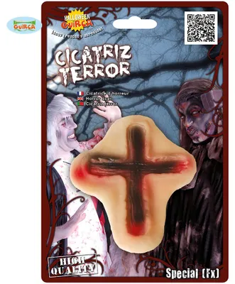 Produktbild von Horror Kreuz Wunde Applikation