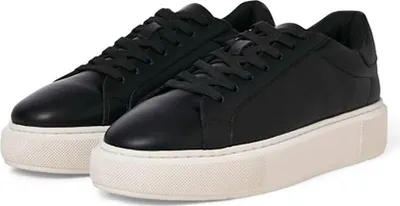 Produktbild von Jack & Jones 12275135_212_44, Männlich, Erwachsener, Modische Sneakers, Schwarz, Anthrazit, Schnürverschluss, Rundzeh