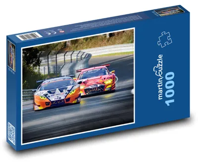 Zdjęcie produktu dla Puzzle 1000 Wyścig samochodów na torze - martinpuzzle