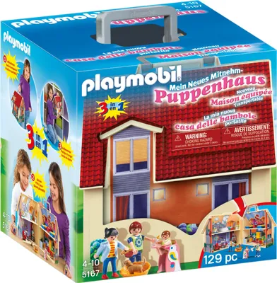 Produktbild von PLAYMOBIL Dollhouse 5167 Neues Mitnehm-Puppenhaus
