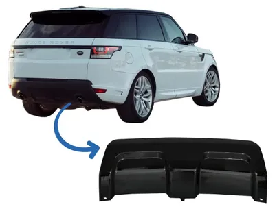 Imagen del producto de Protector para la parte inferior del parachoques trasero, color brillante, para Range Rover Sport L494, modelos de 2013 a 2017.