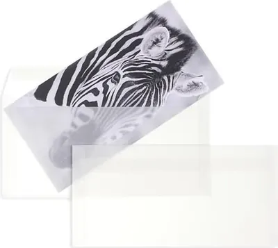 Produktbild von Briefumschläge DIN C6/5 110g/qm haftklebend VE=100 Stück transparent-weiß