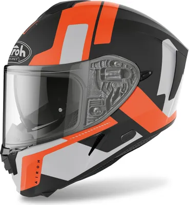 Produktbild von Integralhelm Crosshelm Schutzhelm AIROH Spark Shogun Orange Schwarz Größe XL