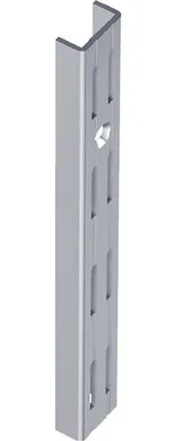 Produktbild von ELEMENT SYSTEM Wandschiene L.1500 mm weißaluminum Stahl zweireihige Lochung - 10001-00060
