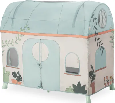 Produktbild von Hauck Spielzelt Überwurf für Kinder Reisebetten, Zubehör für hauck Kinderreisebetten mit Liegeflächenbreite von 60 cm, Plants